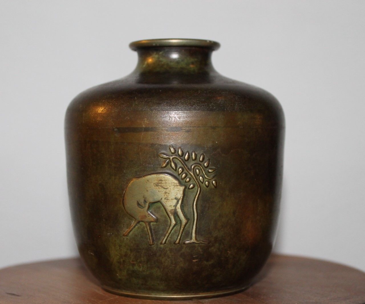 Art Deco  ORI bronze vase