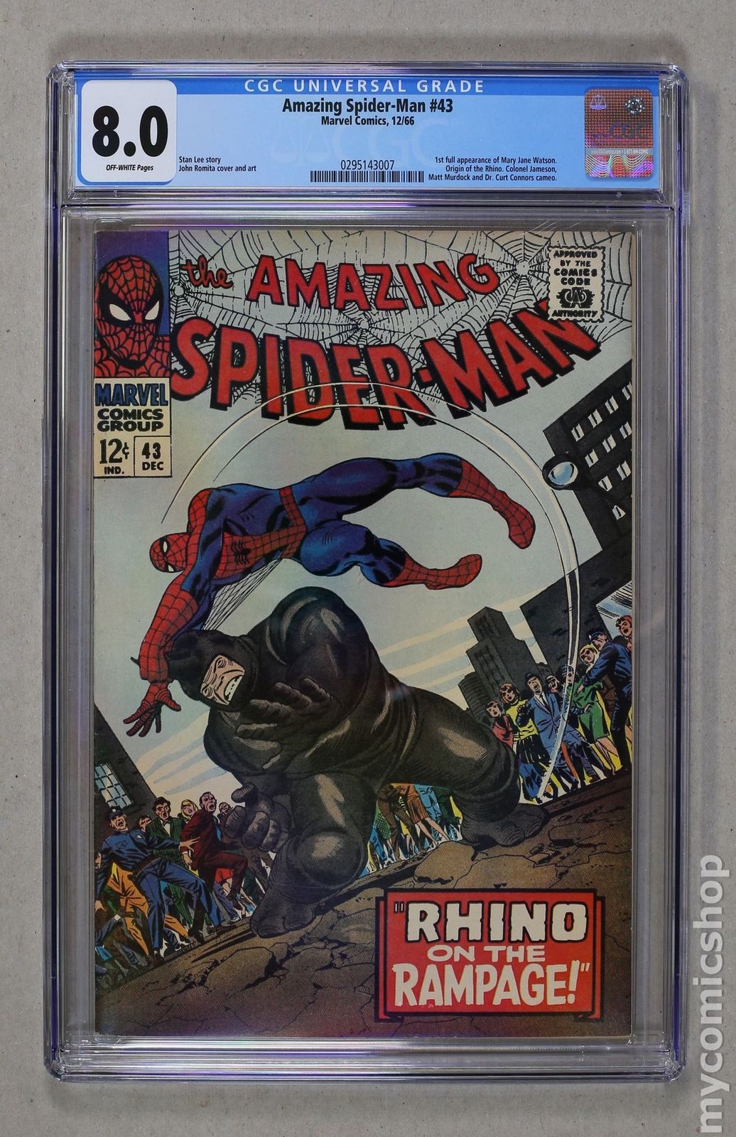 Amazing Spider-Man (1963 1st Series) #43 CGC 8.0 0295143007