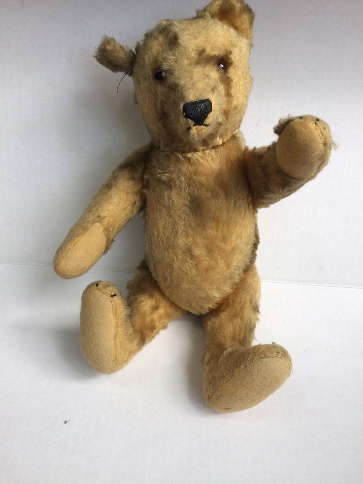 Steiff? Antique 14" Mohair Fully Jointed Teddy Bear Articulated