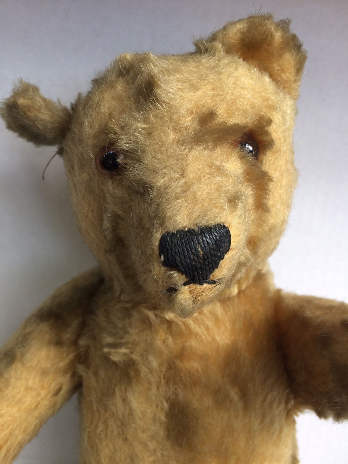 Steiff? Antique 14" Mohair Fully Jointed Teddy Bear Articulated