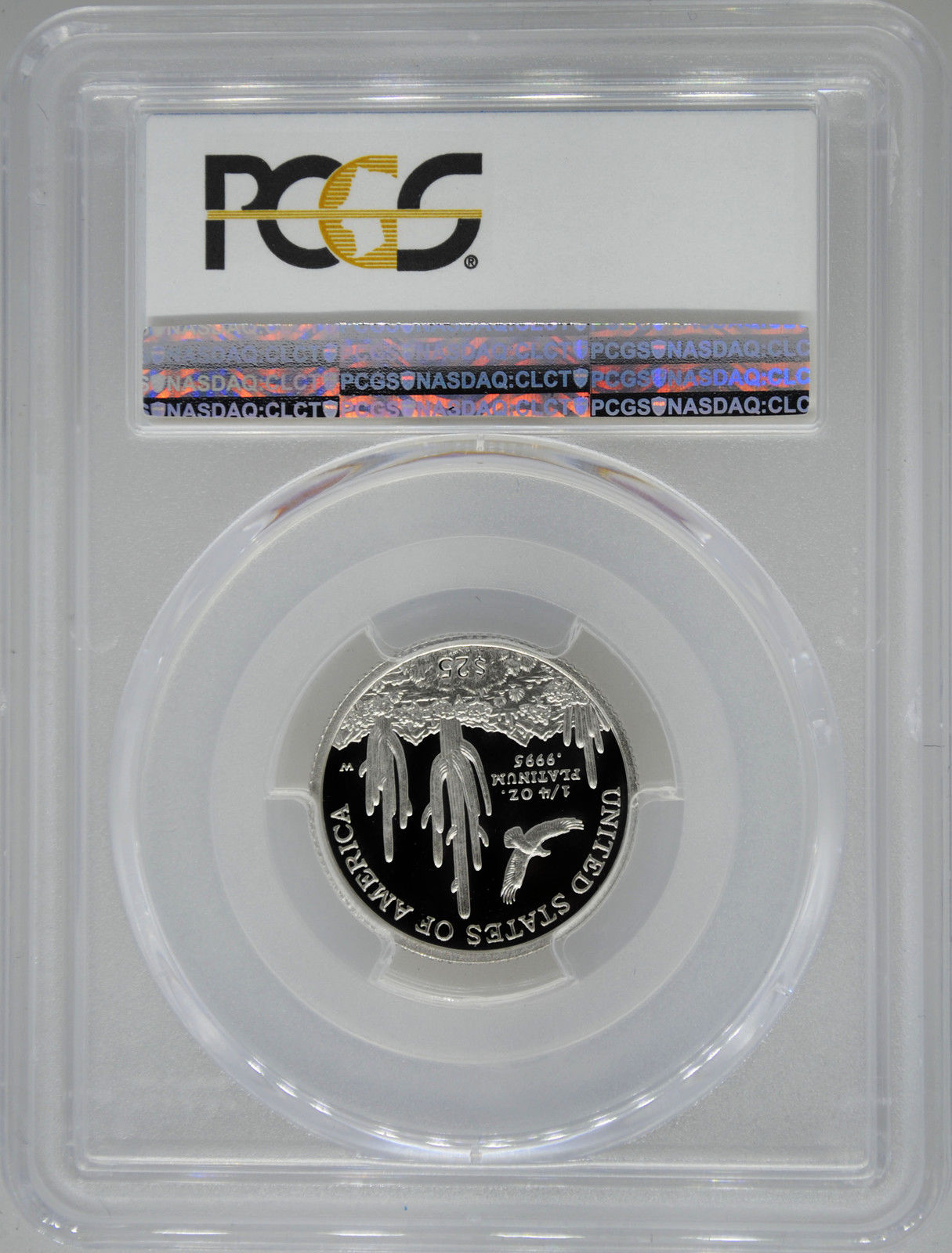 2001-W PCGS PR70 1/4 oz Proof Platinum Eagle $25