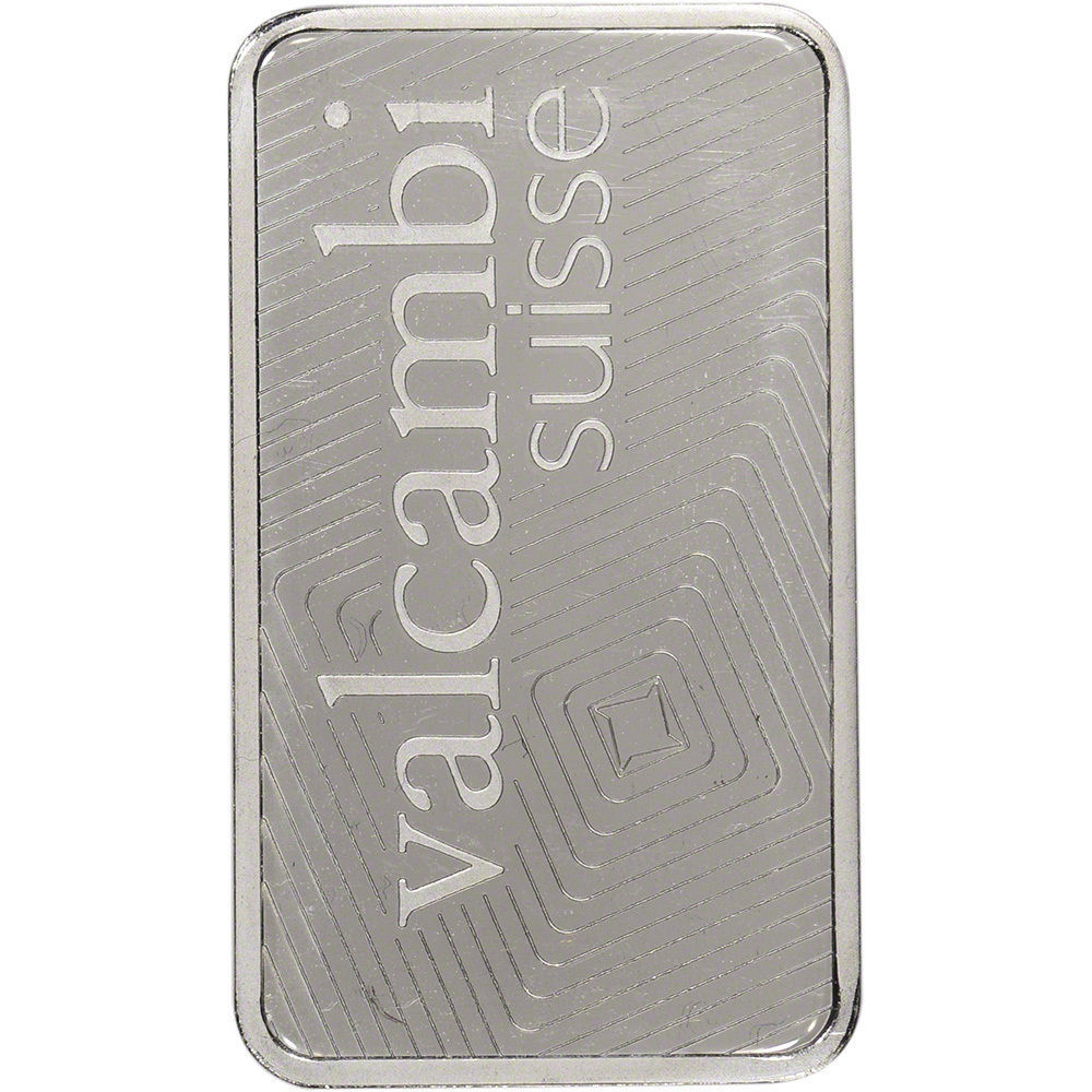 1 oz. Platinum Bar - Valcambi Suisse - 999.5 Fine Brand New