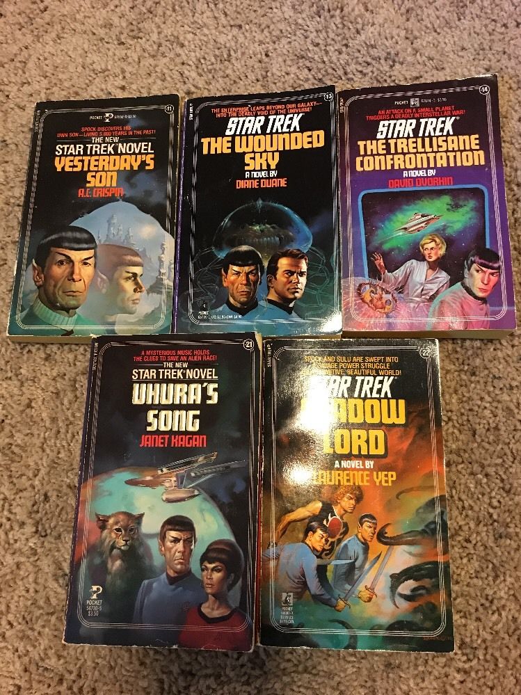 Lot 5 Different Star Trek Books Original Series PB 11, 13, 14, 21, 22 See Pics