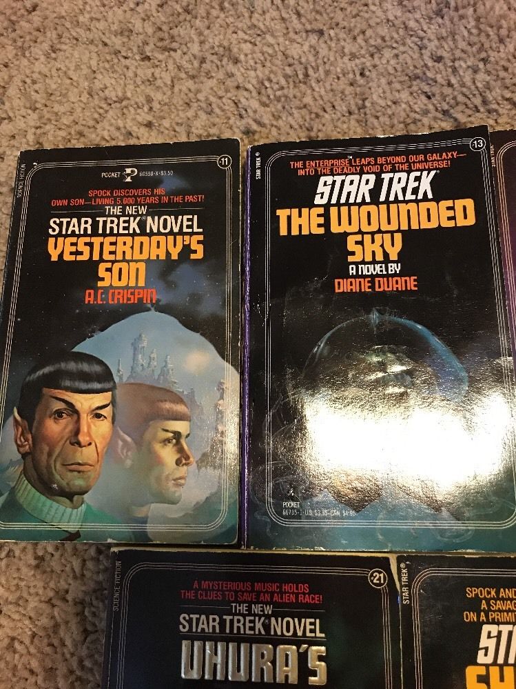 Lot 5 Different Star Trek Books Original Series PB 11, 13, 14, 21, 22 See Pics