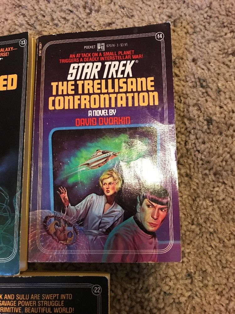 Lot 5 Different Star Trek Books Original Series PB 11, 13, 14, 21, 22 See Pics