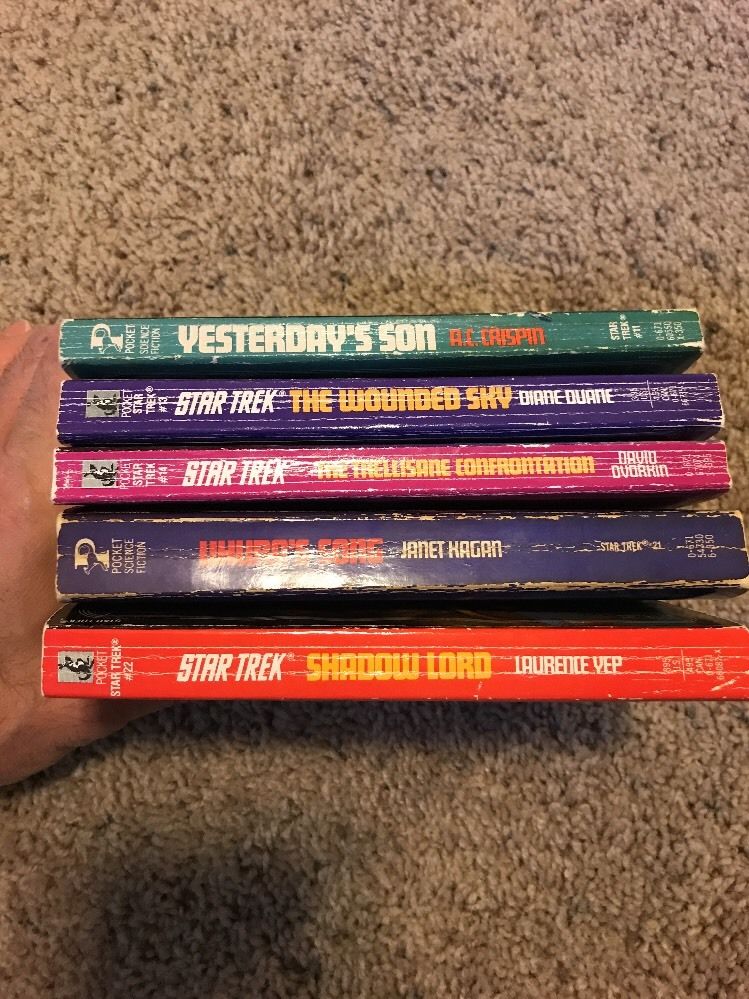 Lot 5 Different Star Trek Books Original Series PB 11, 13, 14, 21, 22 See Pics