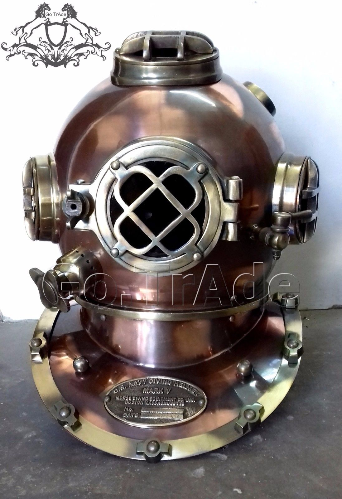U.S Navy Vintage Dive Helmet Mark V Antique Diving Divers Marriage GIFT Helmet
