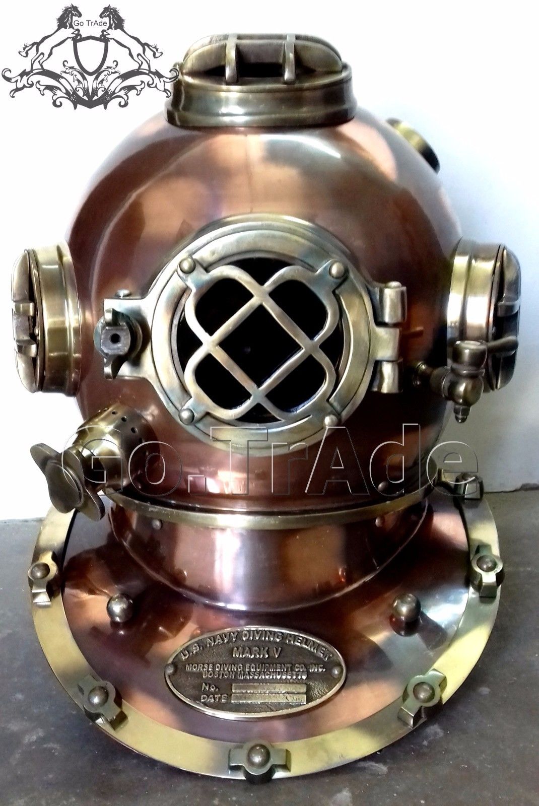 U.S Navy Vintage Dive Helmet Mark V Antique Diving Divers Marriage GIFT Helmet