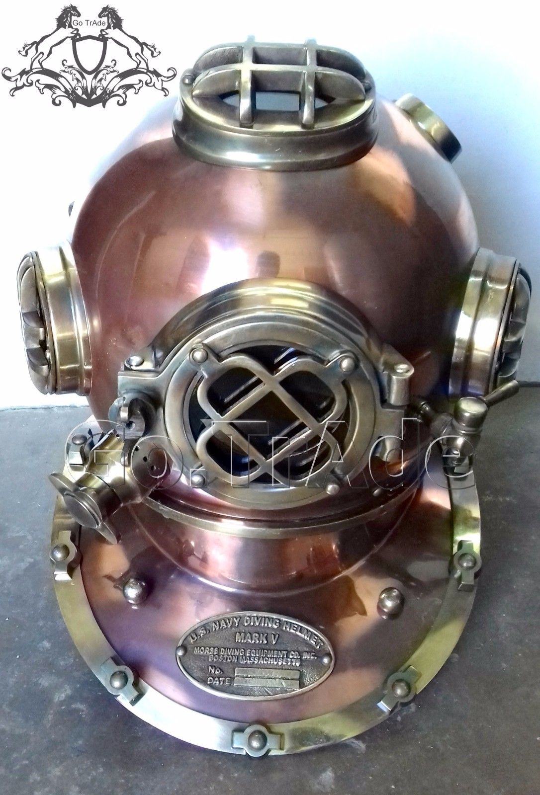 U.S Navy Vintage Dive Helmet Mark V Antique Diving Divers Marriage GIFT Helmet