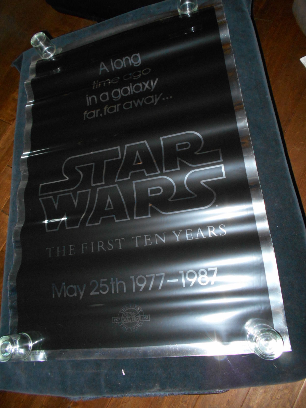 Star Wars 10th Anniversary Original Rolled One Sheet Movie Poster Mylar