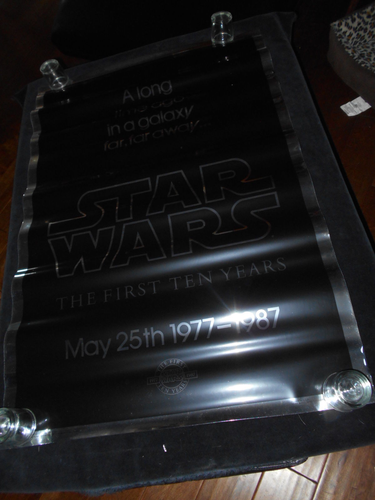 Star Wars 10th Anniversary Original Rolled One Sheet Movie Poster Mylar