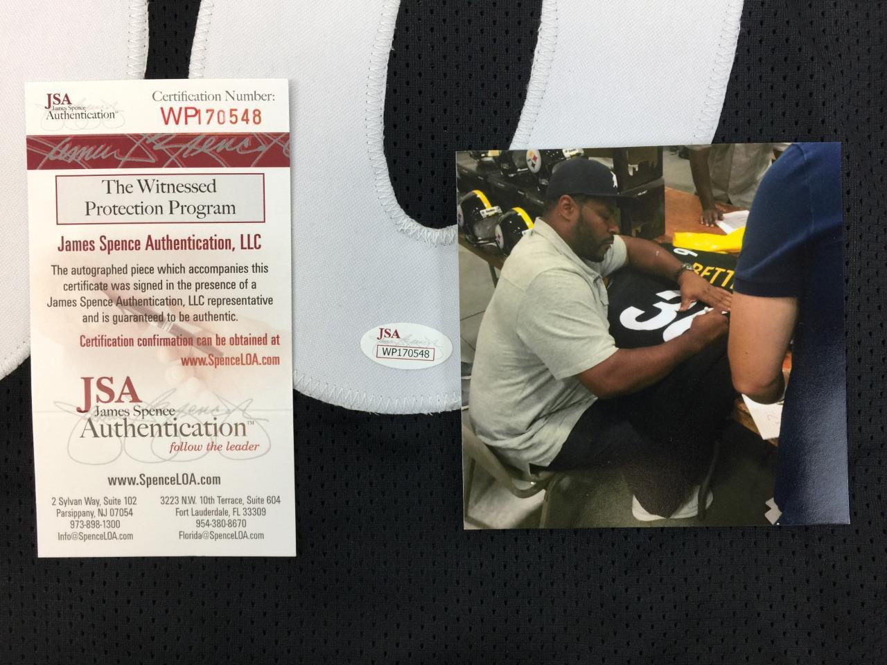 Jerome Bettis signed autographed jersey Steelers football autograph auto Jsa coa