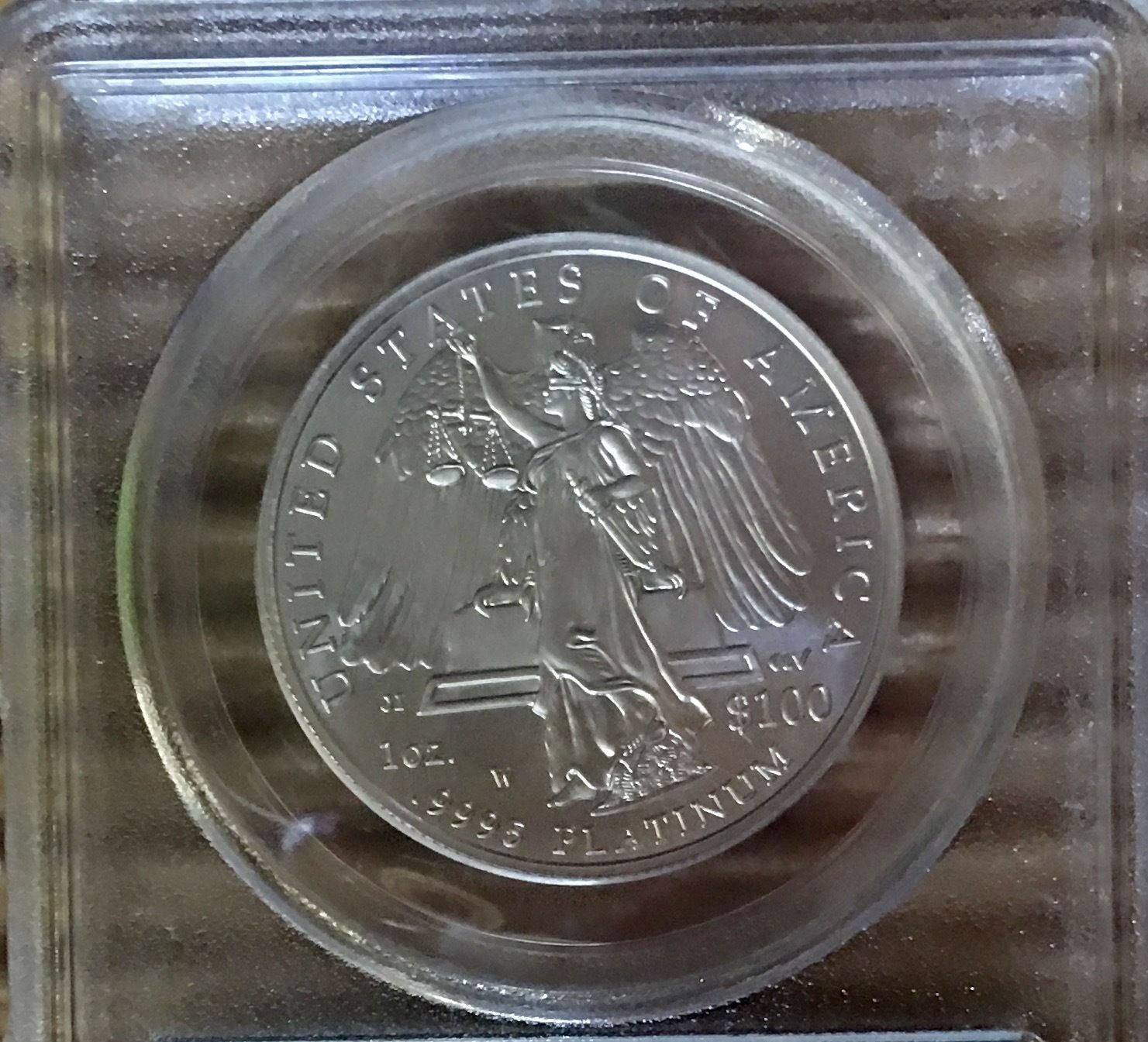 2008-W $100 Platinum Statue of Liberty MS70 PCGS