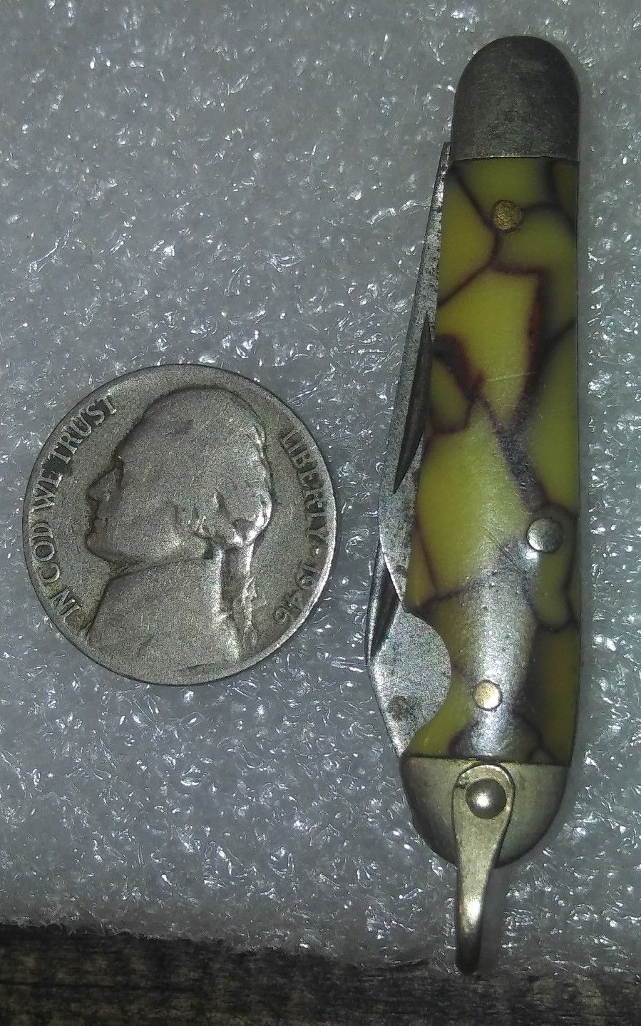 Ben's Vintage Knives.interesting watch fob pocket knife,RARE!