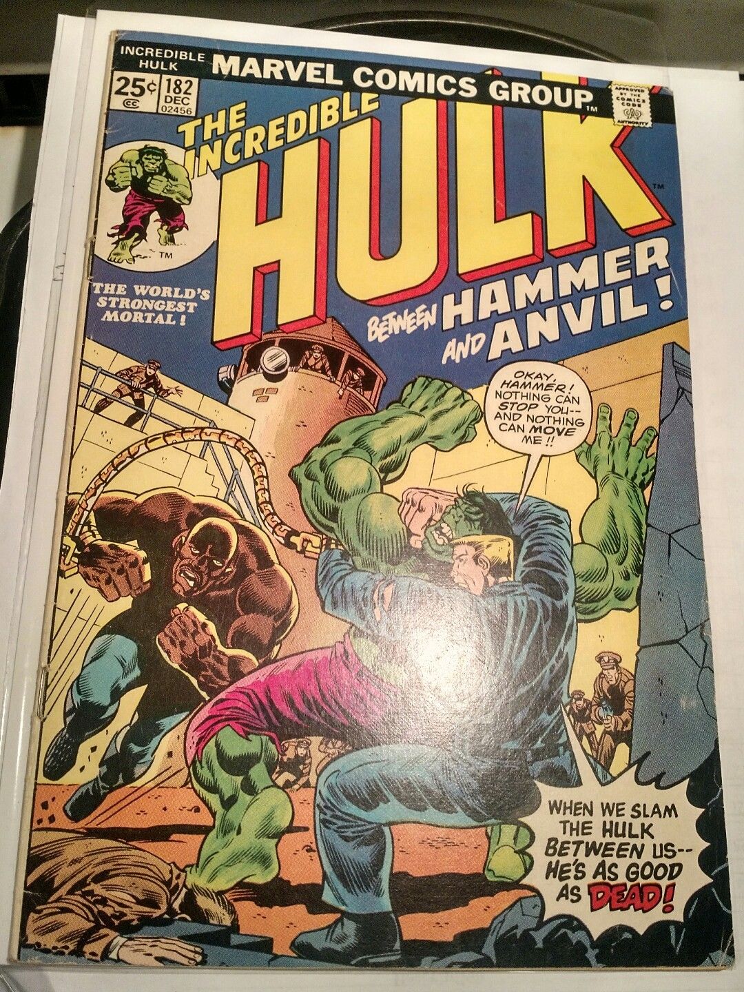 The Incredible Hulk #182 (Dec 1974, Marvel) 3rd Wolverine comic FN+