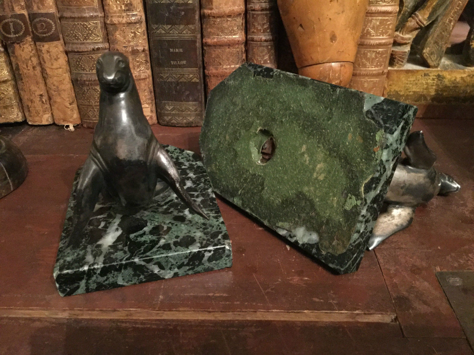 FANTASTIC PAIR OF ART DECO BOOKENDS BY FRECOURT CA. 1925 -1930