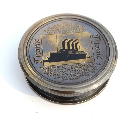 Vintage Titanic Compass Nautical 1912 Maritime Antique Military Gifts Collection