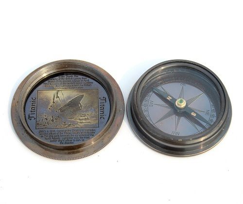 Vintage Titanic Compass Nautical 1912 Maritime Antique Military Gifts Collection