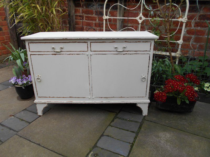 ANTIQUE  VICTORIAN  CUPBOARD / CABINET  SHABBY  CHIC