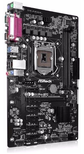 ASROCK H81 PRO BTC R2 BIT COIN ETHEREUM MONERO ZCASH CRYPTO BTC MOTHERBOARD!