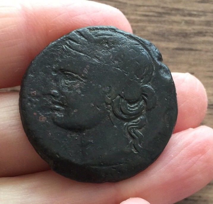 CARTHAGE. 3RD CENTURY B.C. BRONZE COIN. (AE 30).