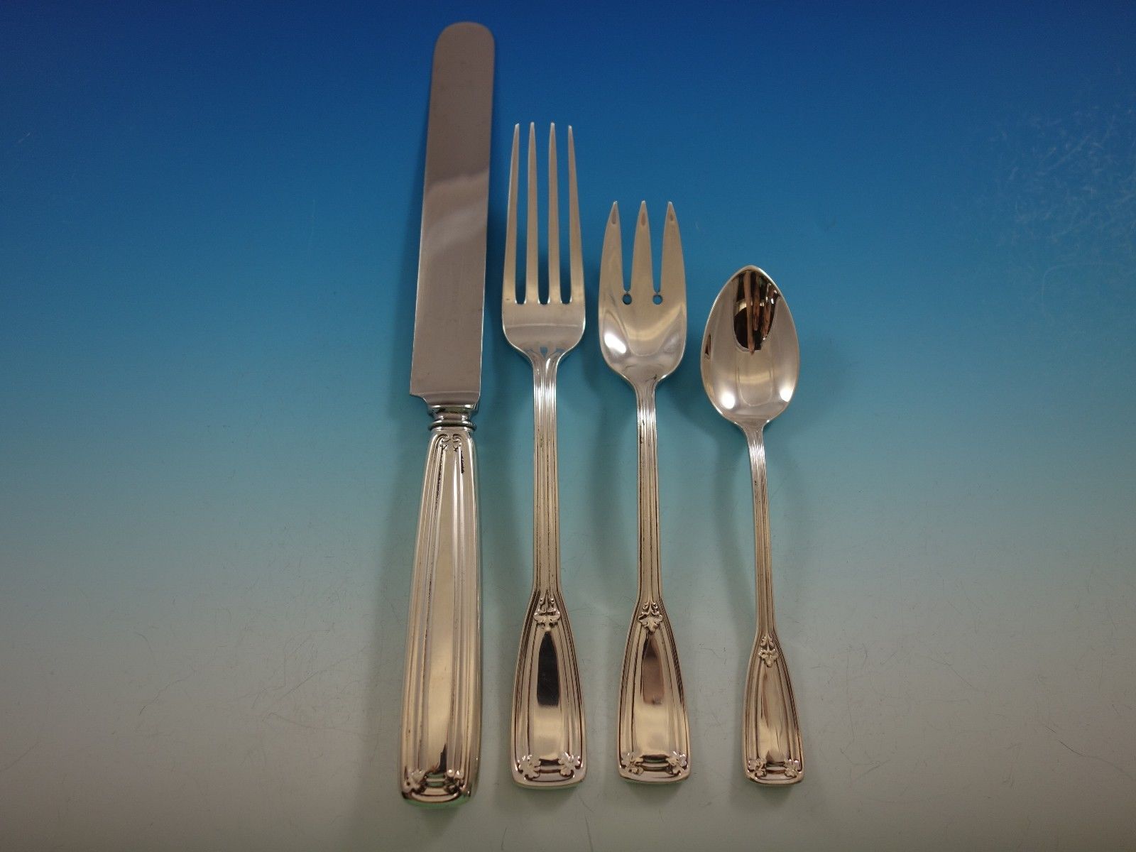 Saint Dunstan by Tiffany Sterling Silver Flatware Set 12 Service 101 pcs Dinner