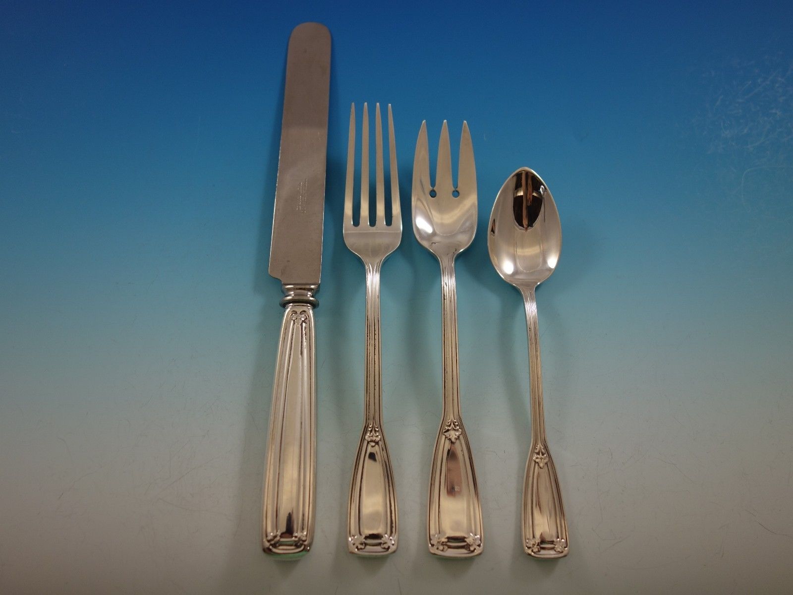 Saint Dunstan by Tiffany Sterling Silver Flatware Set 12 Service 101 pcs Dinner