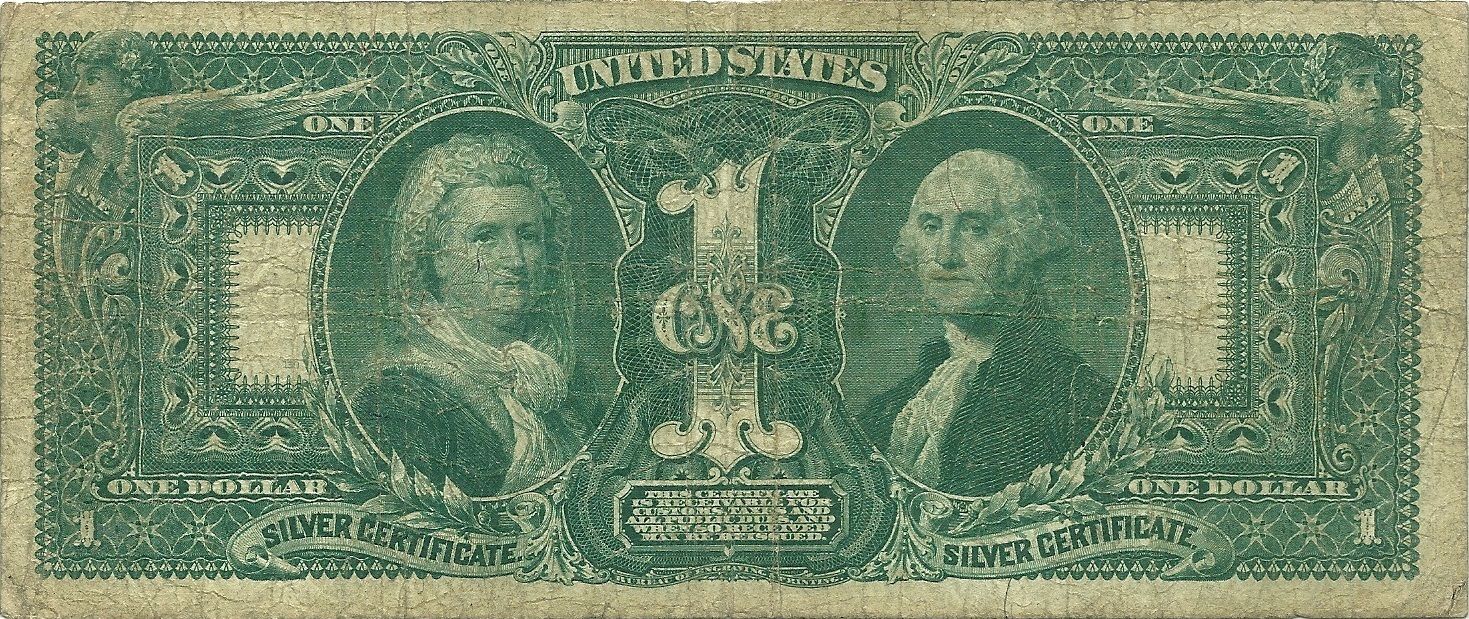 1896 $1 SILVER CERTIFICATE ~ EDUCATIONAL SERIES ~ BOLD AND SHARP DETAILED NOTE