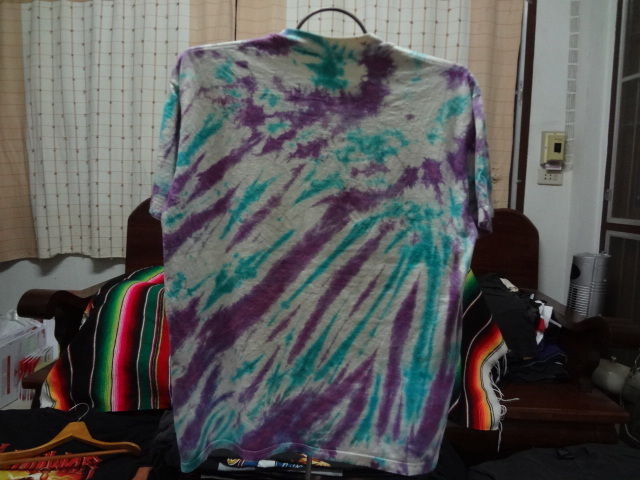 Grateful dead tie dye t shirt Vintage 90s music band tour concert Garcia size L