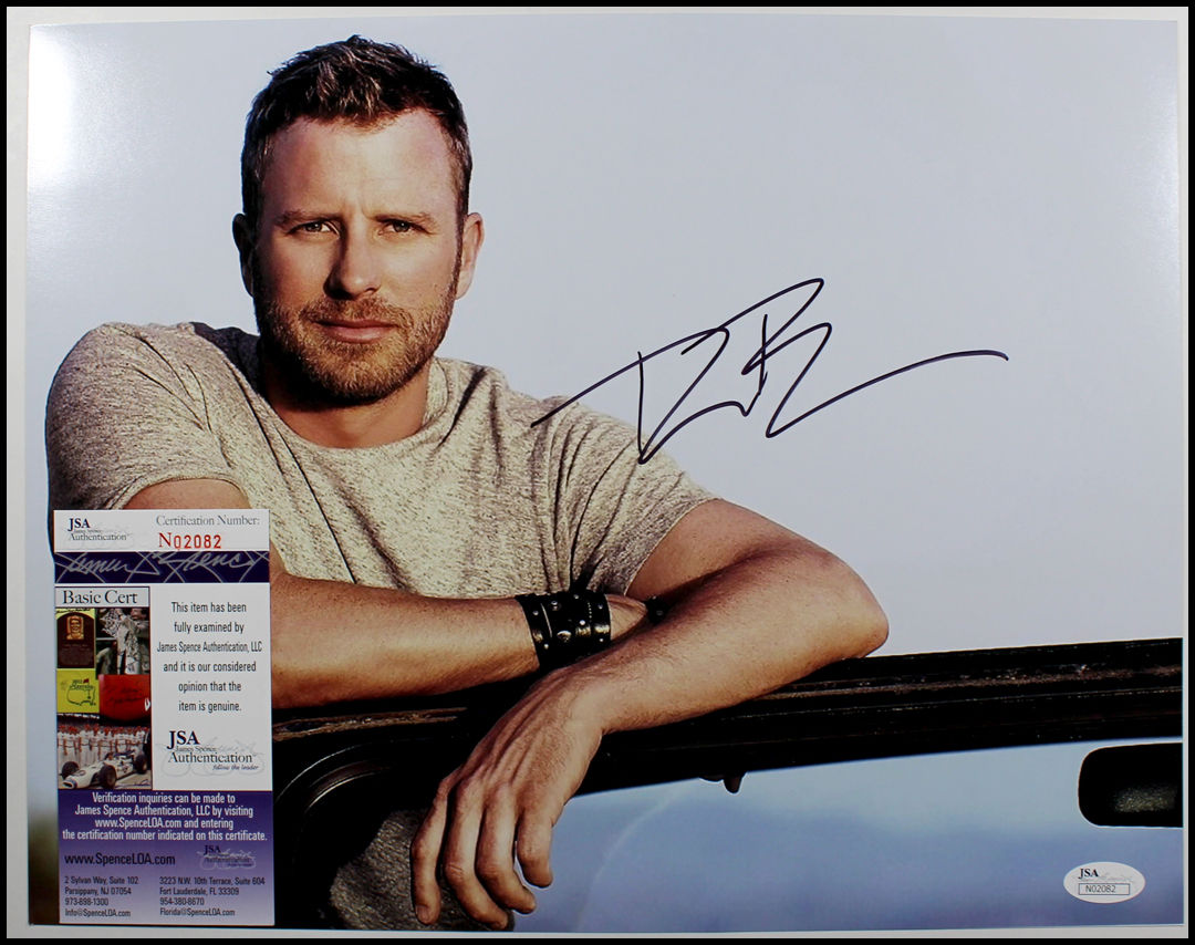 DIERKS BENTLEY AUTOGRAPHED SIGNED 11X14 PHOTO PICTURE MUSIC BLACK JSA COA