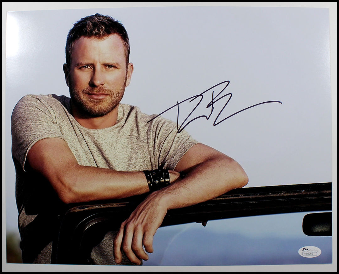 DIERKS BENTLEY AUTOGRAPHED SIGNED 11X14 PHOTO PICTURE MUSIC BLACK JSA COA