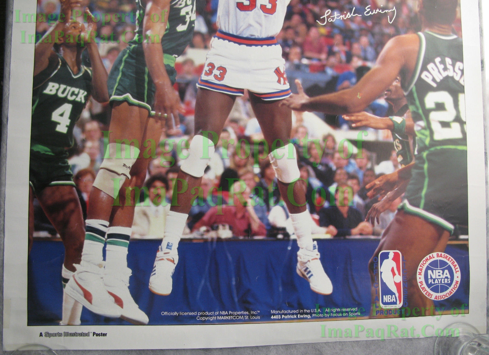 Vintage Original Patrick Ewing Poster - Sports Illustrated #4403 New York Knicks