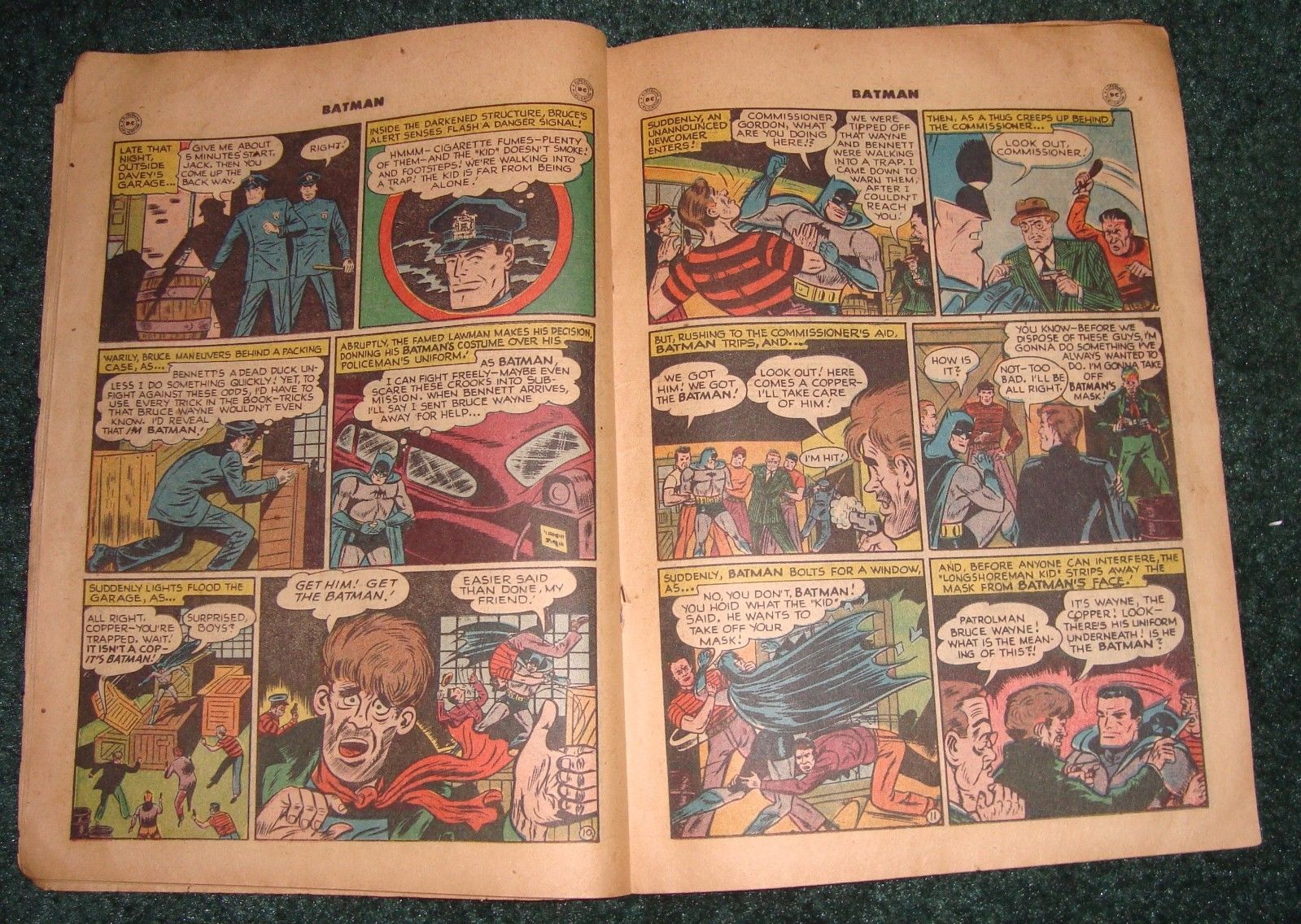 Batman #55 vs THE JOKER! Golden Age Greatness! Coverless, missing 1st wrap