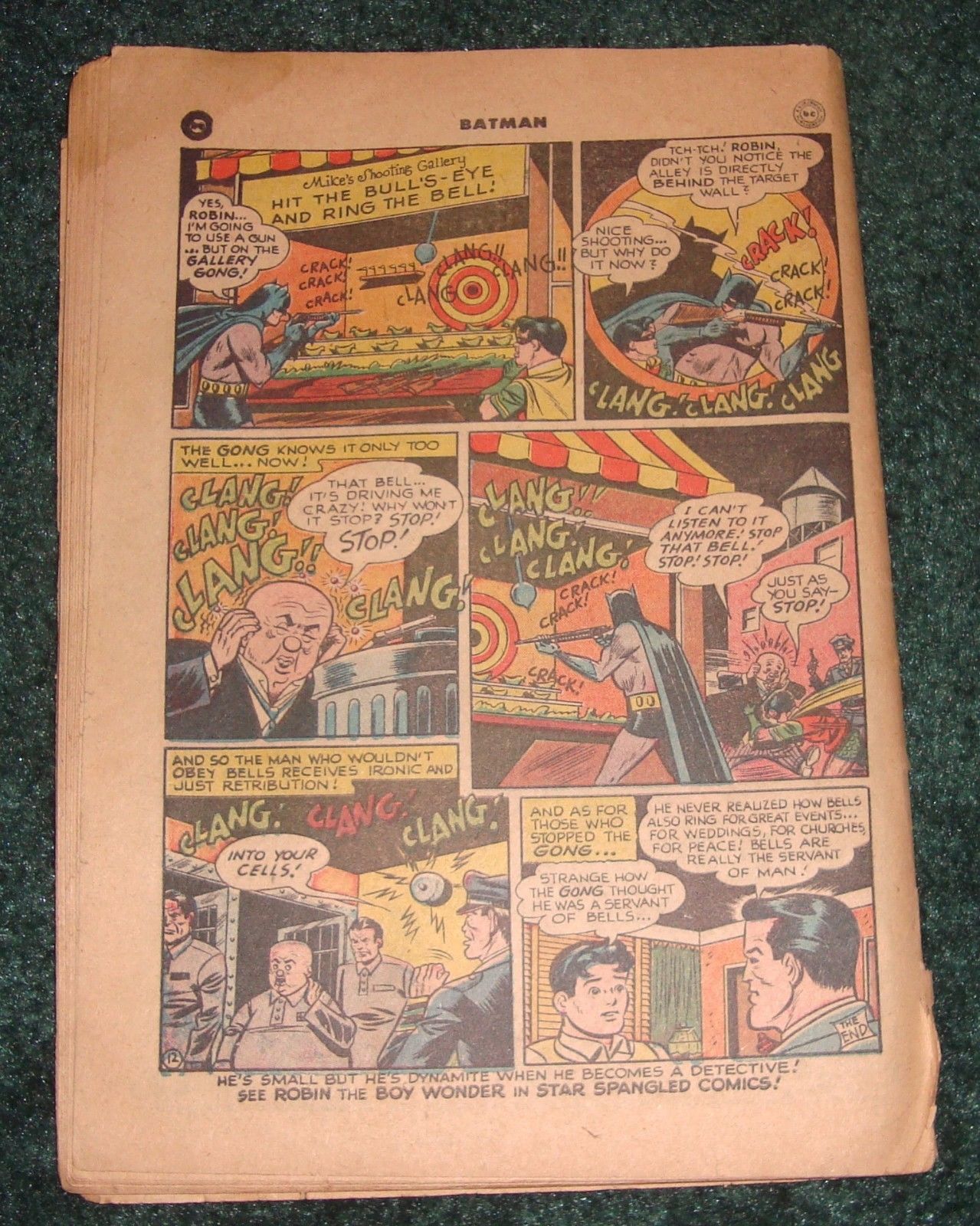 Batman #55 vs THE JOKER! Golden Age Greatness! Coverless, missing 1st wrap