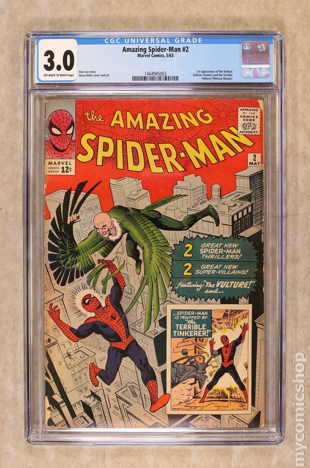 Amazing Spider-Man (1963 1st Series) #2 CGC 3.0 1464945003