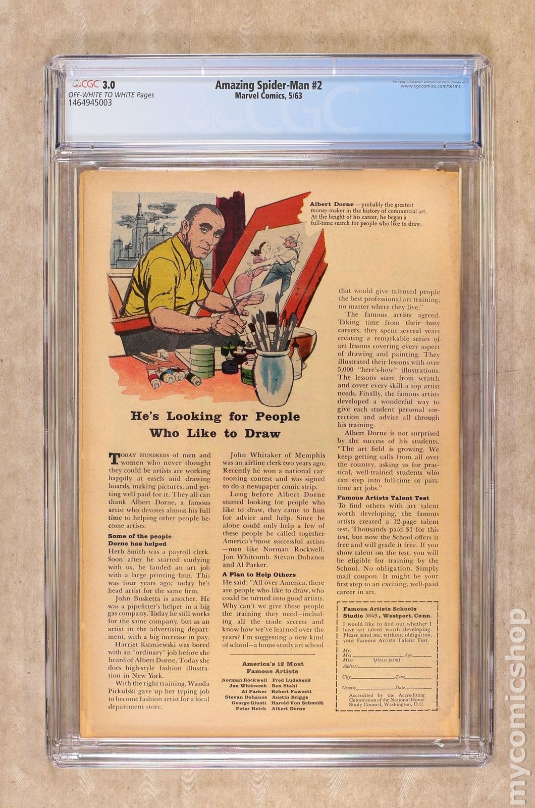 Amazing Spider-Man (1963 1st Series) #2 CGC 3.0 1464945003