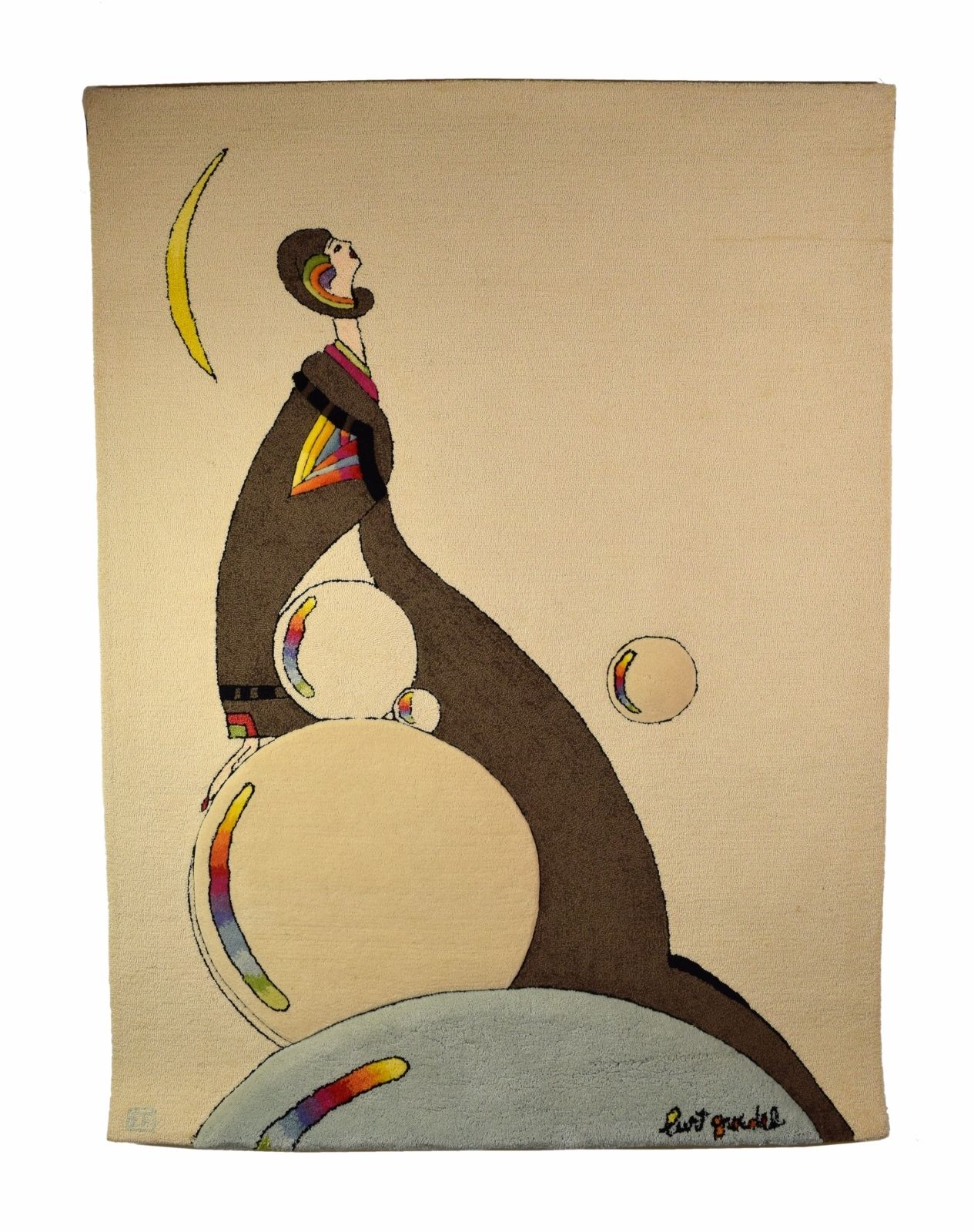 Circa 1970’s Burt Groedel for Edward Fields Supreme Highness Carpet Tapestry
