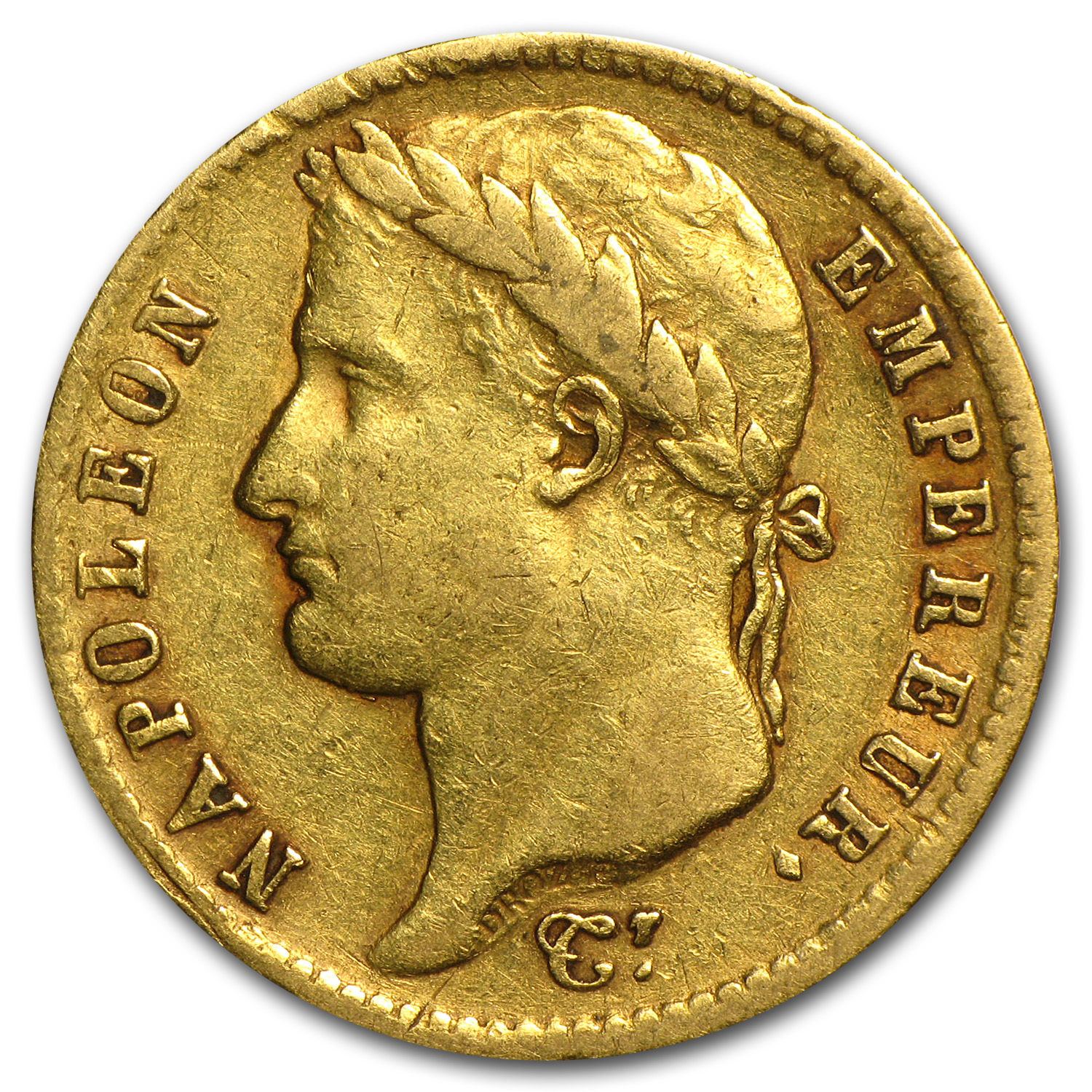 1807-1813 France Gold 20 Francs Napoleon I Avg Circ - SKU #33965
