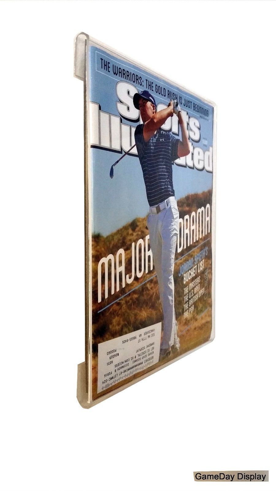 Frameless MAGAZINE SPORTS ILLUSTRATED DISPLAY CASE Frame UV Protect SHADOW BOX B