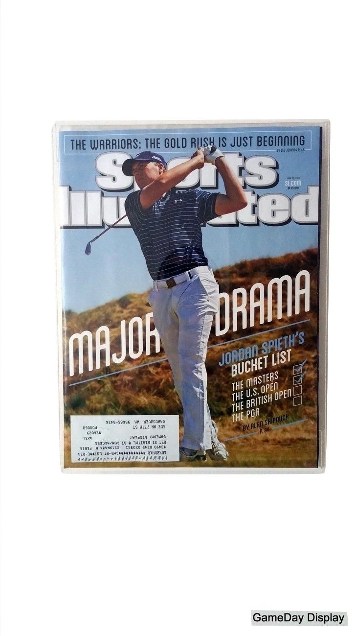 Frameless MAGAZINE SPORTS ILLUSTRATED DISPLAY CASE Frame UV Protect SHADOW BOX B