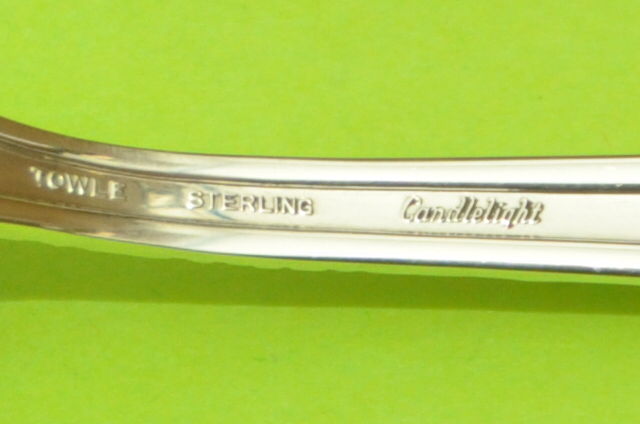 Towle CANDLELIGHT Sterling Silver 8-1/2" Pierced Serving Spoon