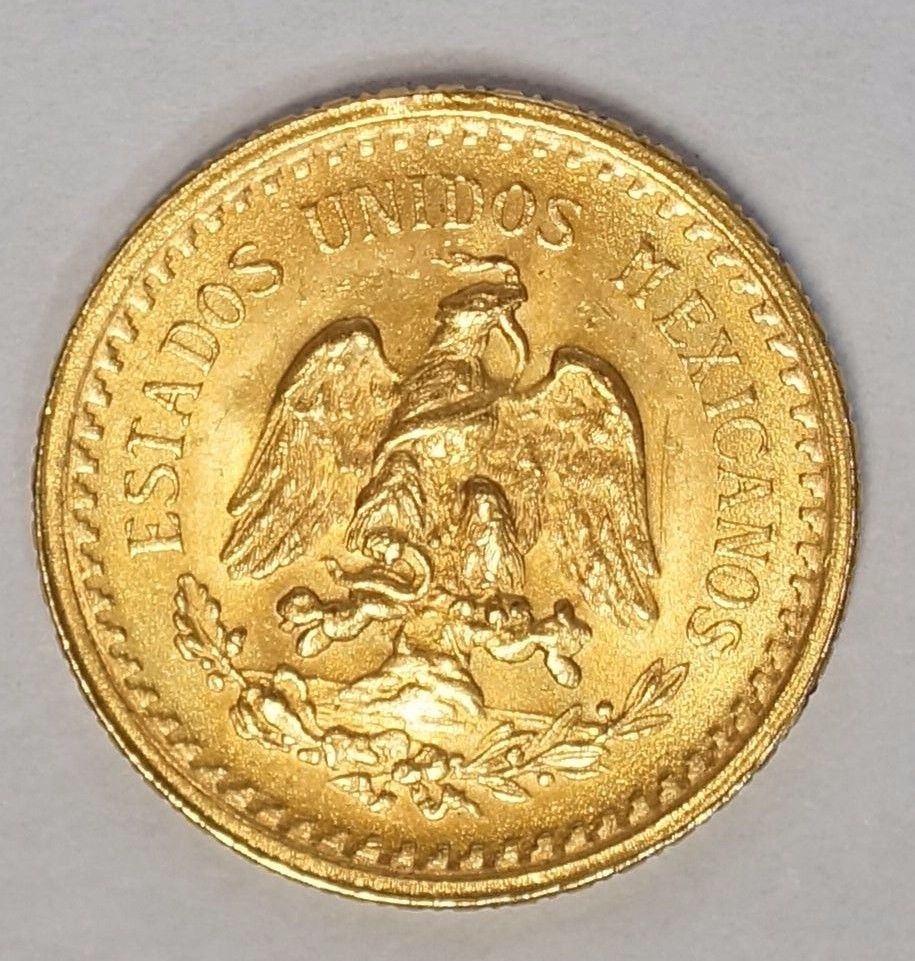 Mexico Gold 2 1/2 pesos GEM BU 1945 (G-1945) Stock Photo