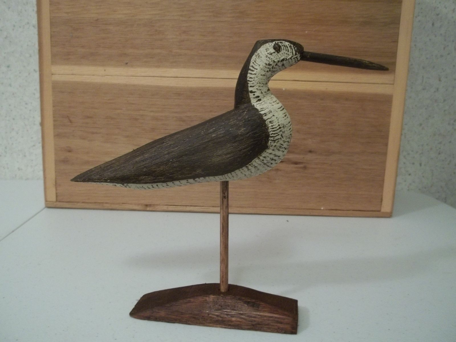 Hand Carved Gunning Style Yellowlegs Shorebird Decoy