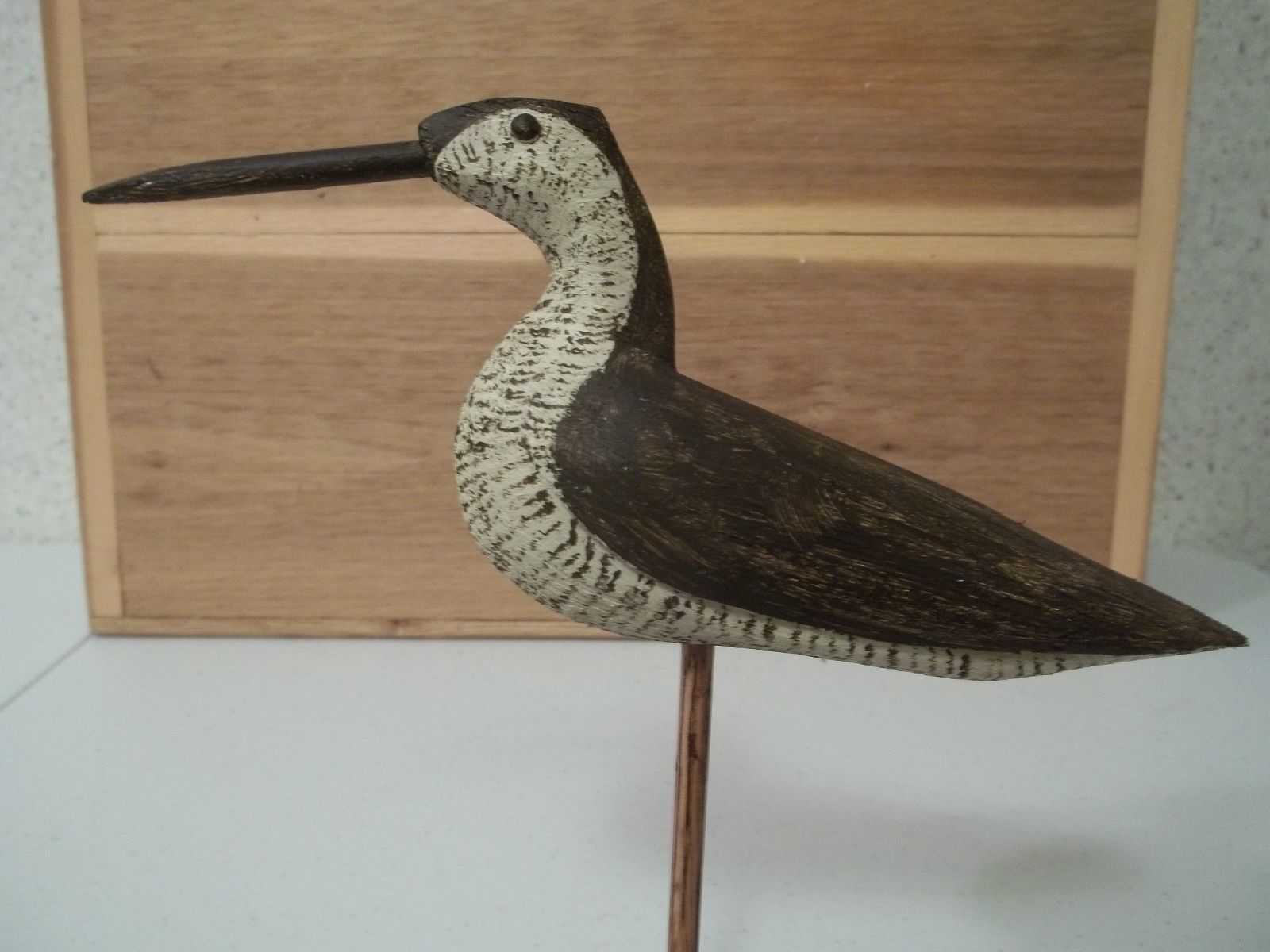 Hand Carved Gunning Style Yellowlegs Shorebird Decoy