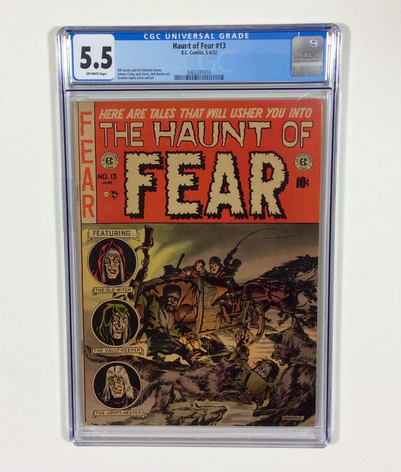 Haunt of Fear #13 CGC 5.5 (Graham Ingles cover) May 1952 EC Comics Pre-Code