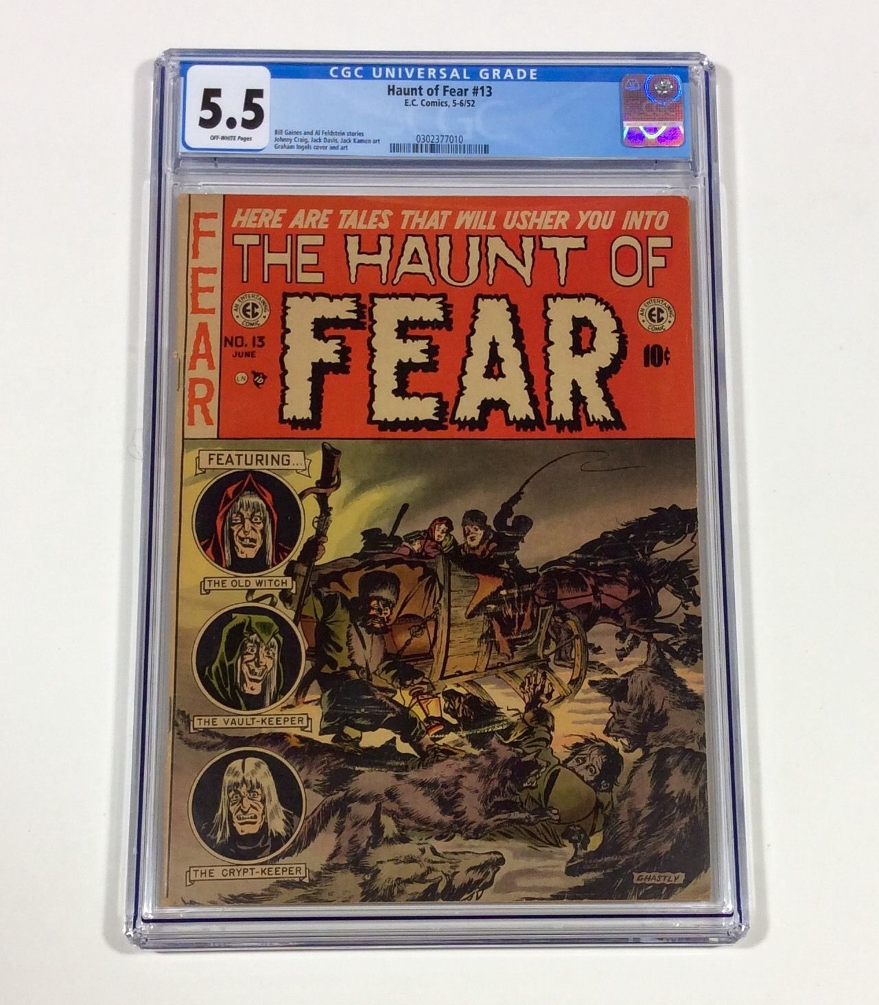 Haunt of Fear #13 CGC 5.5 (Graham Ingles cover) May 1952 EC Comics Pre-Code