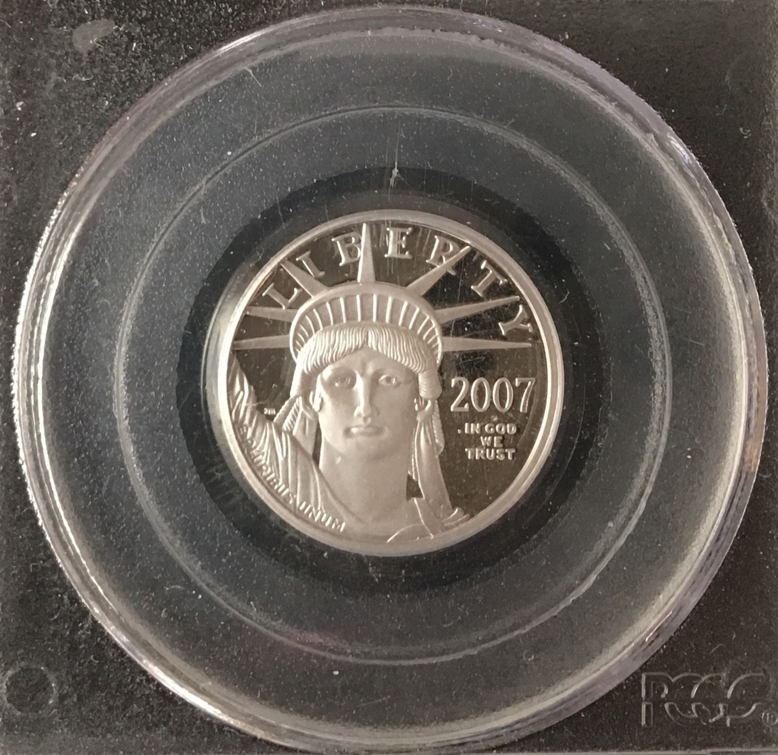 2007-W First Strike $25 Platinum Statue of Liberty PR70DCAM PCGS