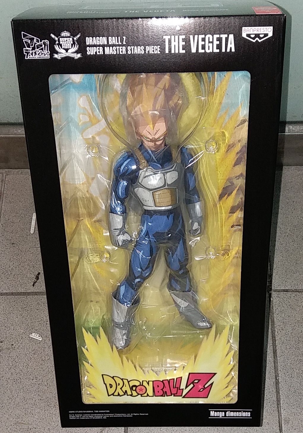 BANPRESTO Dragonball Z Super Master Stars Piece Manga dimensions The Vegeta 2D