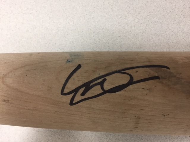 Vladimir Guerrero Jr Hand Signed Autographed GAME USED BAT Rawlings