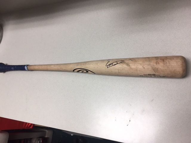 Vladimir Guerrero Jr Hand Signed Autographed GAME USED BAT Rawlings